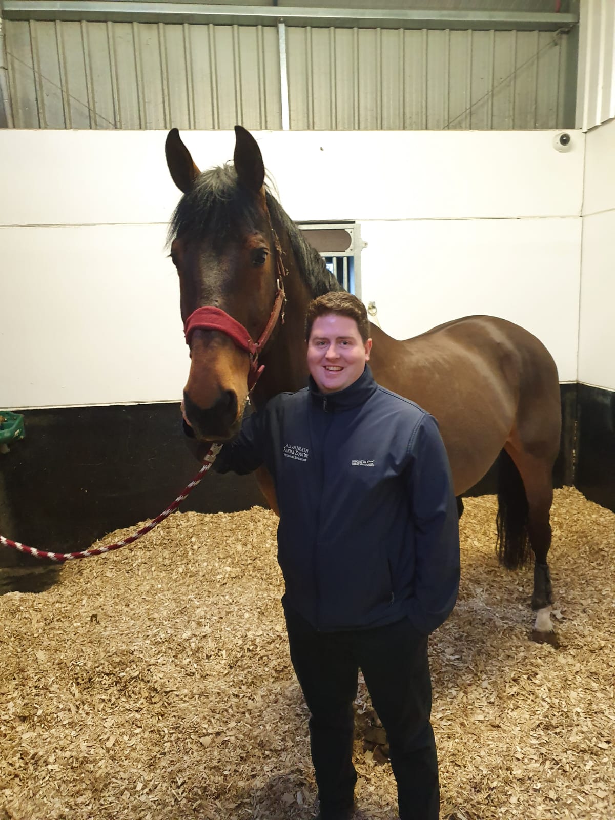 James Phelan with Horse