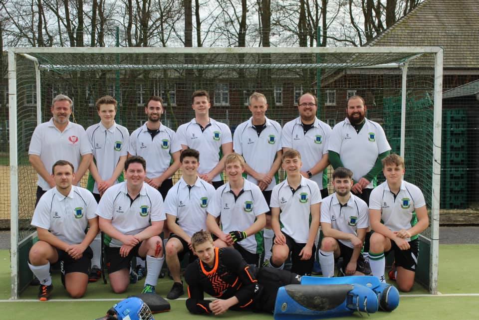 James Phelan with Louth hockey clubs men's first team.